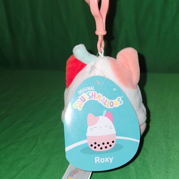 BLACK FRIDAY SALE - Squishmallows Roxy the Boba Cat Clip 3 1/2" NWT 2023 - Picture 6 of 6
